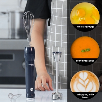 Hand Blender - Magiccos Immersion Stick Hand Blender - 9 Speeds Contorl, Slim Stick Blender Wand, 350W DC Motor, For Shakes and Smoothi